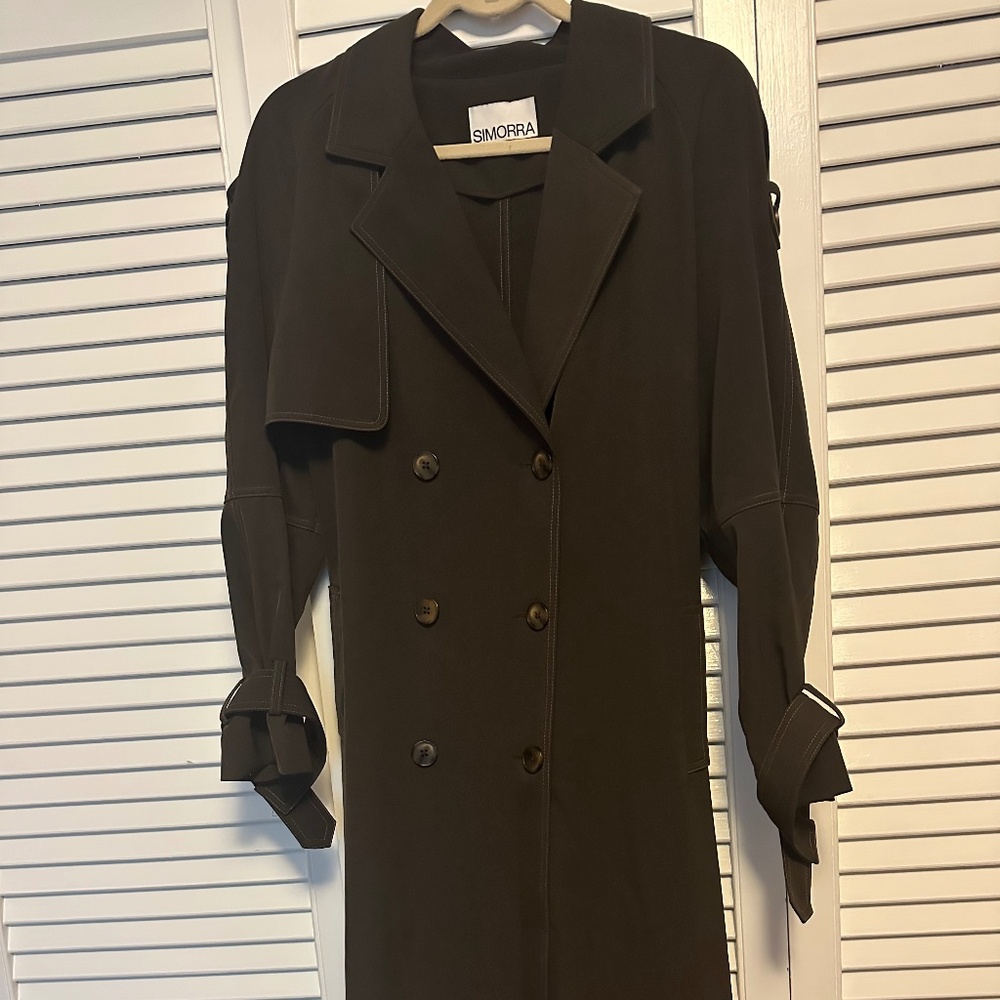 Simorra brown trench coat size 40